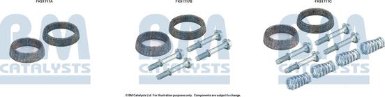 BM Catalysts FK91717 - Монтажний комплект, каталізатор autocars.com.ua