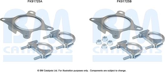 BM Catalysts FK91725 - Монтажний комплект, каталізатор autocars.com.ua