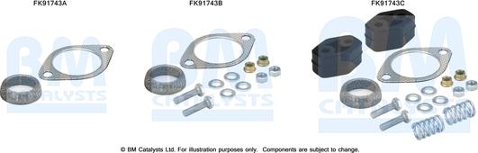 BM Catalysts FK91743 - Монтажний комплект, каталізатор autocars.com.ua