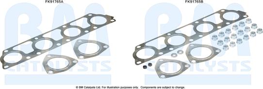 BM Catalysts FK91765 - Монтажний комплект, каталізатор autocars.com.ua