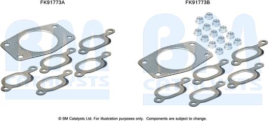 BM Catalysts FK91773 - Монтажный комплект, катализатор avtokuzovplus.com.ua