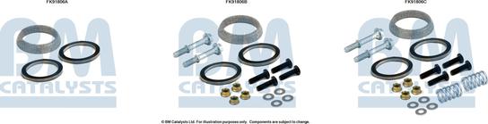 BM Catalysts FK91806 - Монтажний комплект, каталізатор autocars.com.ua