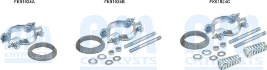 BM Catalysts FK91924 - Монтажний комплект, каталізатор autocars.com.ua