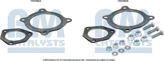 BM Catalysts FK91965 - Монтажний комплект, каталізатор autocars.com.ua
