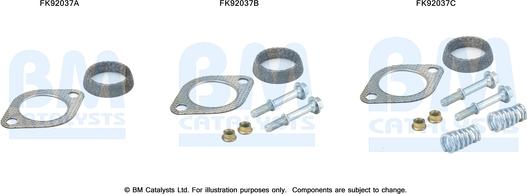 BM Catalysts FK92037 - Монтажний комплект, каталізатор autocars.com.ua