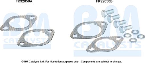 BM Catalysts FK92050 - Монтажний комплект, каталізатор autocars.com.ua