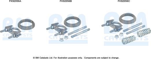 BM Catalysts FK92056 - Монтажний комплект, каталізатор autocars.com.ua