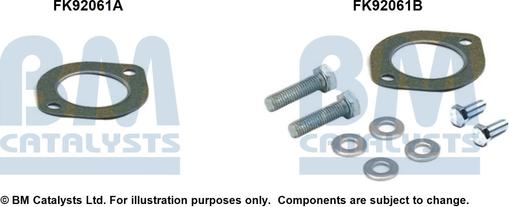 BM Catalysts FK92061 - Монтажний комплект, каталізатор autocars.com.ua