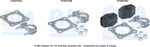 BM Catalysts FK92078 - Монтажный комплект, катализатор avtokuzovplus.com.ua