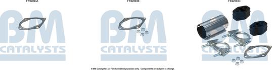 BM Catalysts FK92093 - Монтажний комплект, каталізатор autocars.com.ua