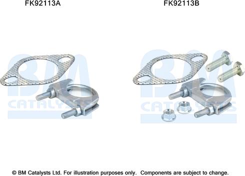 BM Catalysts FK92113 - Монтажний комплект, каталізатор autocars.com.ua