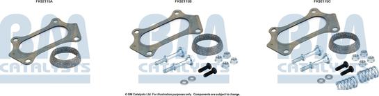 BM Catalysts FK92115 - Монтажний комплект, каталізатор autocars.com.ua