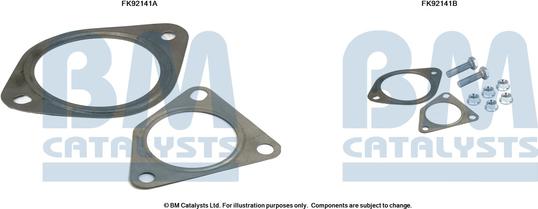 BM Catalysts FK92141 - Монтажний комплект, каталізатор autocars.com.ua