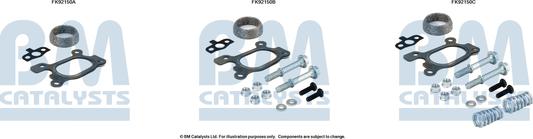 BM Catalysts FK92150 - Монтажний комплект, каталізатор autocars.com.ua