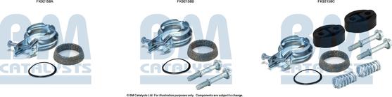 BM Catalysts FK92158 - Монтажний комплект, каталізатор autocars.com.ua