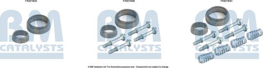 BM Catalysts FK92183 - Монтажний комплект, каталізатор autocars.com.ua