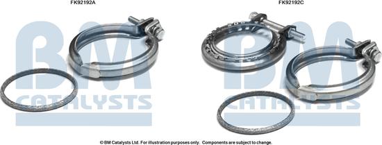 BM Catalysts FK92192 - Монтажний комплект, каталізатор autocars.com.ua