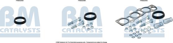BM Catalysts FK92225 - Монтажний комплект, каталізатор autocars.com.ua