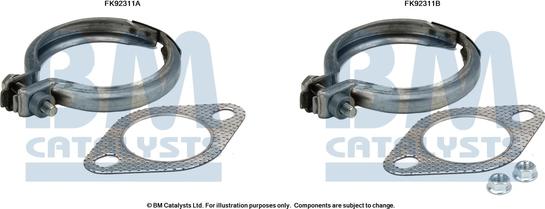 BM Catalysts FK92311 - Монтажний комплект, каталізатор autocars.com.ua