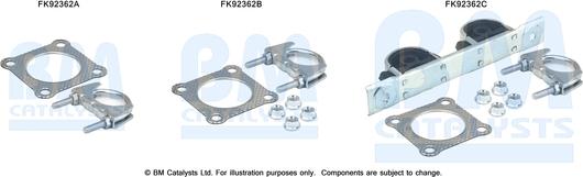 BM Catalysts FK92362 - Монтажный комплект, катализатор avtokuzovplus.com.ua