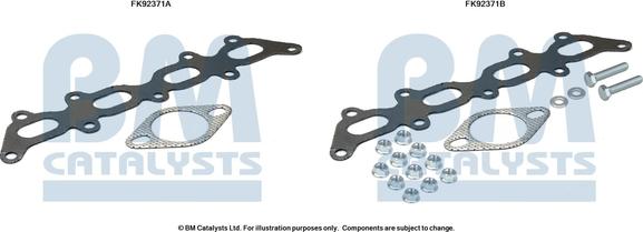 BM Catalysts FK92371 - Монтажний комплект, каталізатор autocars.com.ua