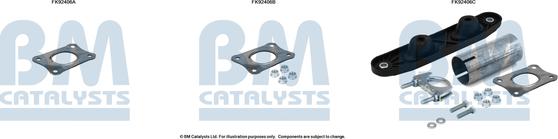 BM Catalysts FK92406 - Монтажний комплект, каталізатор autocars.com.ua