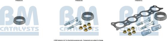 BM Catalysts FK92551 - Монтажний комплект, каталізатор autocars.com.ua