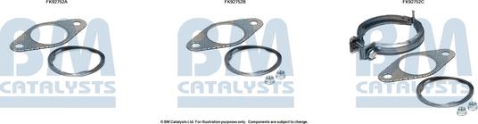 BM Catalysts FK92752 - Монтажний комплект, каталізатор autocars.com.ua