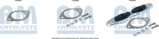 BM Catalysts FK92959 - Монтажний комплект, каталізатор autocars.com.ua