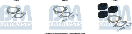 BM Catalysts FK92961 - Монтажний комплект, каталізатор autocars.com.ua