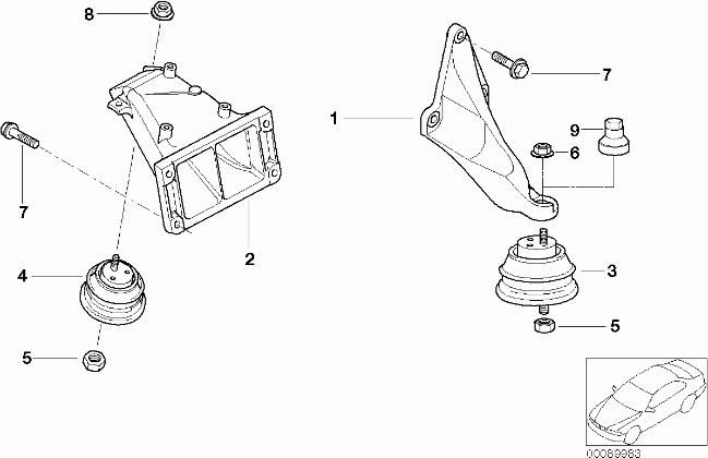 BMW 22 11 6 754 608 - Подушка, опора, подвеска двигателя autodnr.net