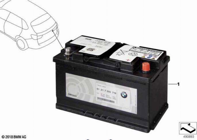 BMW 61219364597 - Стартерна акумуляторна батарея, АКБ autocars.com.ua