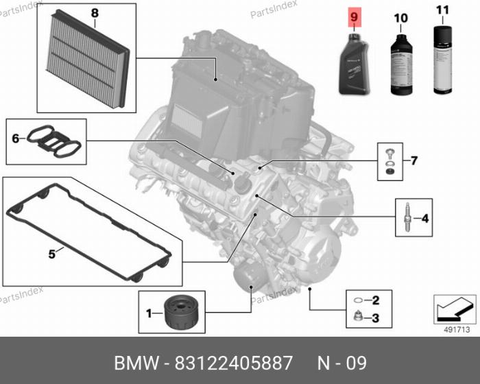 BMW 83 12 2 405 887 - Моторне масло autocars.com.ua