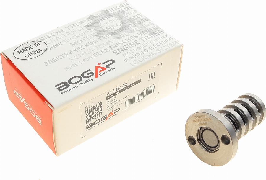 BOGAP A1338102 - Регулюючий клапан, виставлення розподільного вала autocars.com.ua