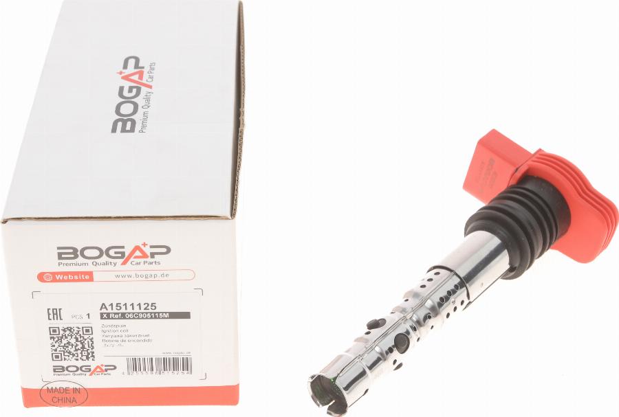 BOGAP A1511125 - Котушка запалювання autocars.com.ua