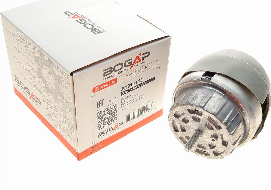 BOGAP A1911113 - Подушка, підвіска двигуна autocars.com.ua