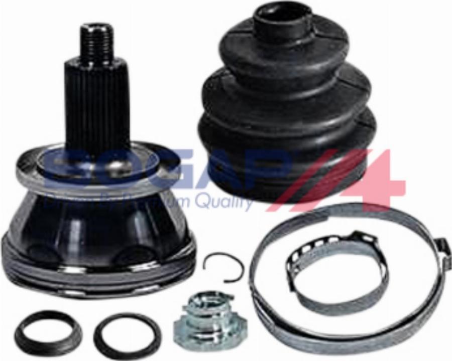 BOGAP A3513124 - Шарнірний комплект, ШРУС, приводний вал autocars.com.ua