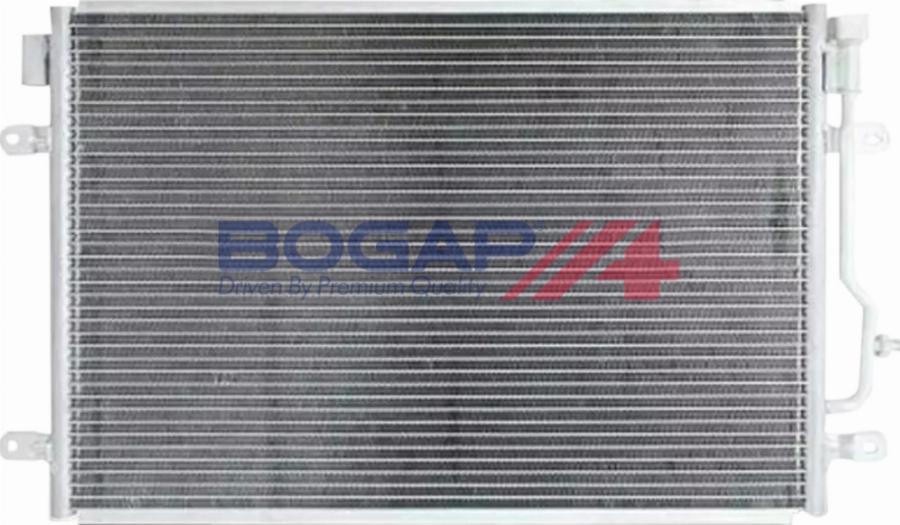 BOGAP A4117129 - Конденсатор, кондиціонер autocars.com.ua