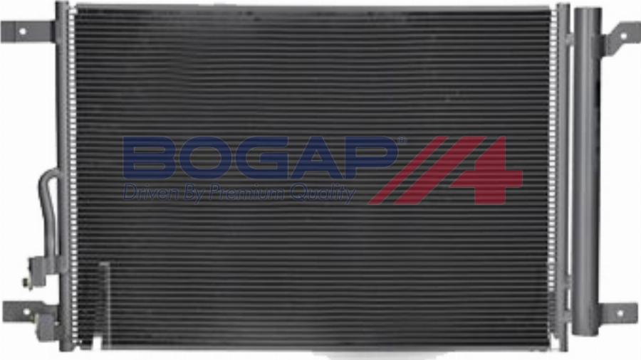BOGAP A4117167 - Конденсатор, кондиціонер autocars.com.ua