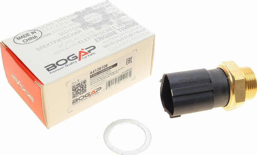 BOGAP A4126108 - Датчик, температура охолоджуючої рідини autocars.com.ua