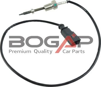 BOGAP A6120169 - Датчик, температура вихлопних газів autocars.com.ua