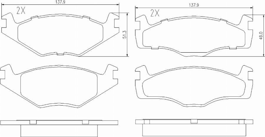 BOGAP A8210146 - Гальмівні колодки, дискові гальма autocars.com.ua