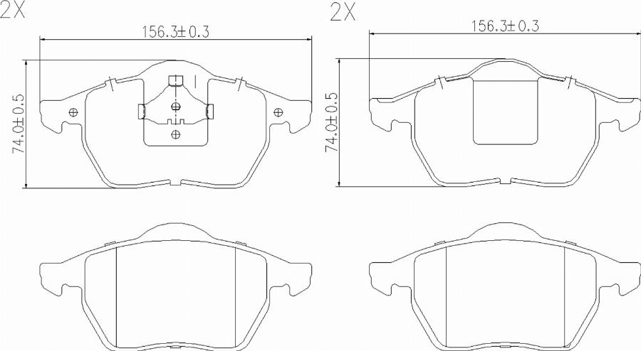 BOGAP A8210157 - Гальмівні колодки, дискові гальма autocars.com.ua
