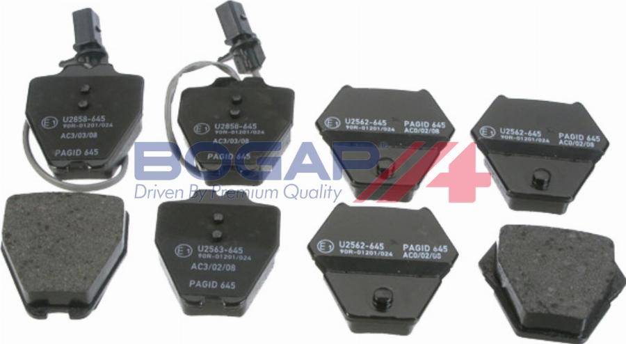 BOGAP A8210172 - Гальмівні колодки, дискові гальма autocars.com.ua