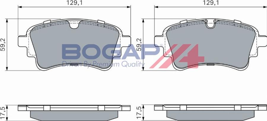 BOGAP A8210330 - Гальмівні колодки, дискові гальма autocars.com.ua