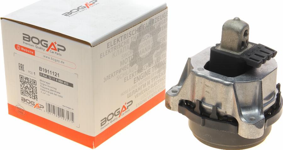 BOGAP B1911121 - Подушка, підвіска двигуна autocars.com.ua