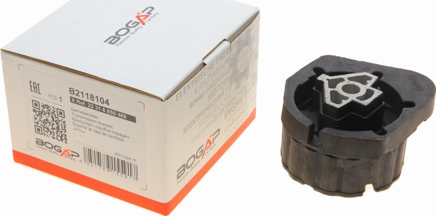 BOGAP B2118104 - Подушка, підвіска двигуна autocars.com.ua