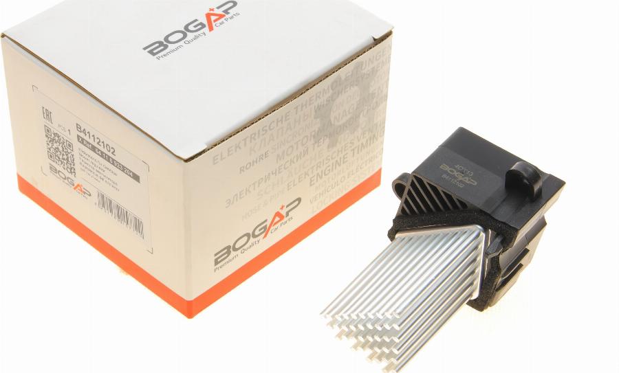 BOGAP B4112102 - Опір, реле, вентилятор салону autocars.com.ua