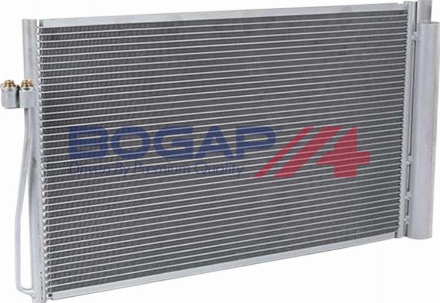 BOGAP B4117102 - Конденсатор, кондиціонер autocars.com.ua