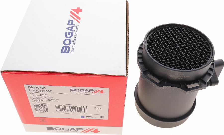 BOGAP B6110101 - Датчик потоку, маси повітря autocars.com.ua